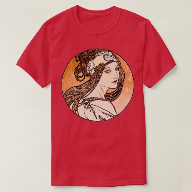 Art nouveau-lagrad bläck t shirt (Design framsida)