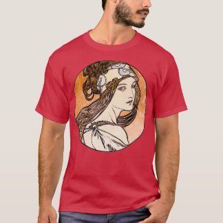 Art nouveau-lagrad bläck t shirt