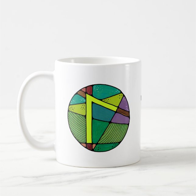 Art Nouveau Laguz Runmugg – LIV! Kaffemugg (Vänster)