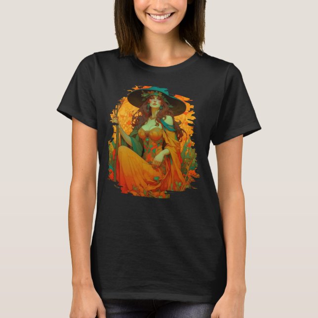 Art nouveau Lammas T Shirt (Framsida)