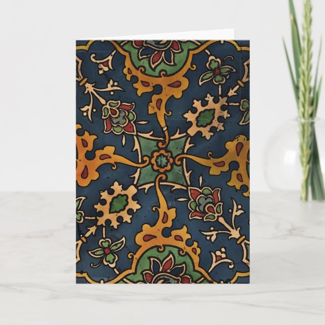 Art nouveau l'Art Arabiska Helgkort (Framsida)