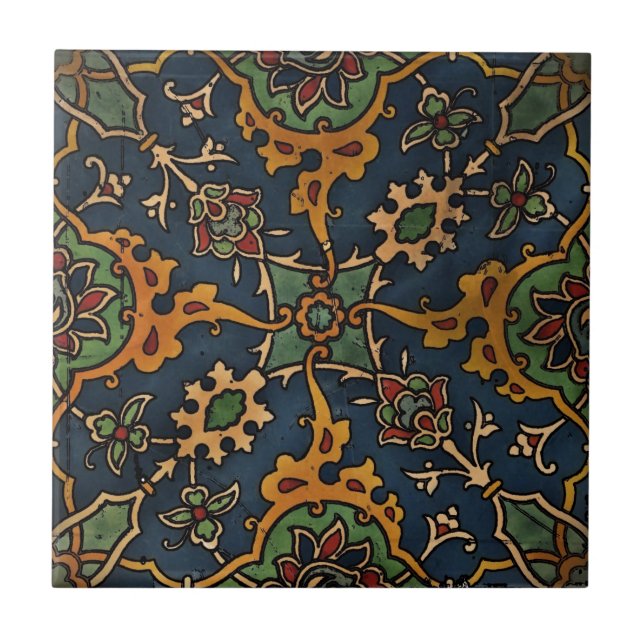 Art nouveau l'Art Arabiska Kakelplatta (Framsidan)