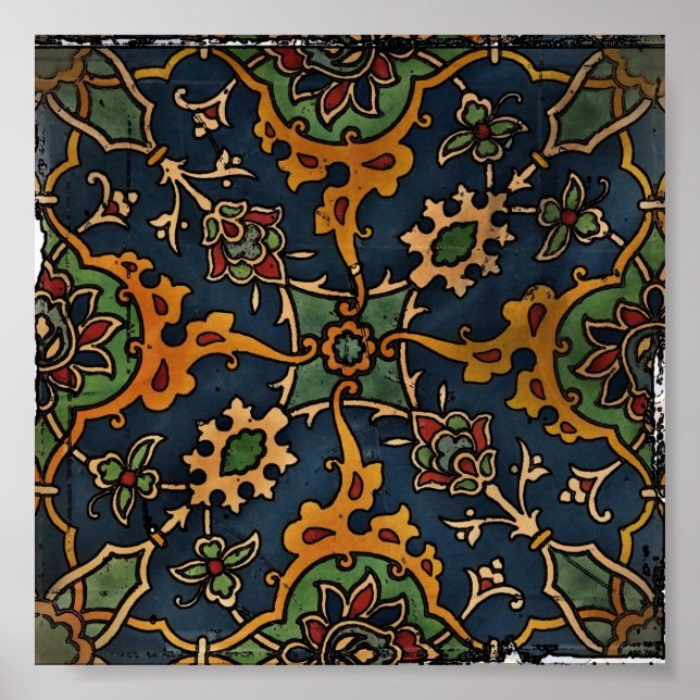 Art nouveau l'Art Arabiska Poster (Framsidan)