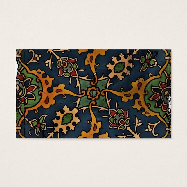 Art nouveau l'Art Arabiska Visitkort (Framsidan)