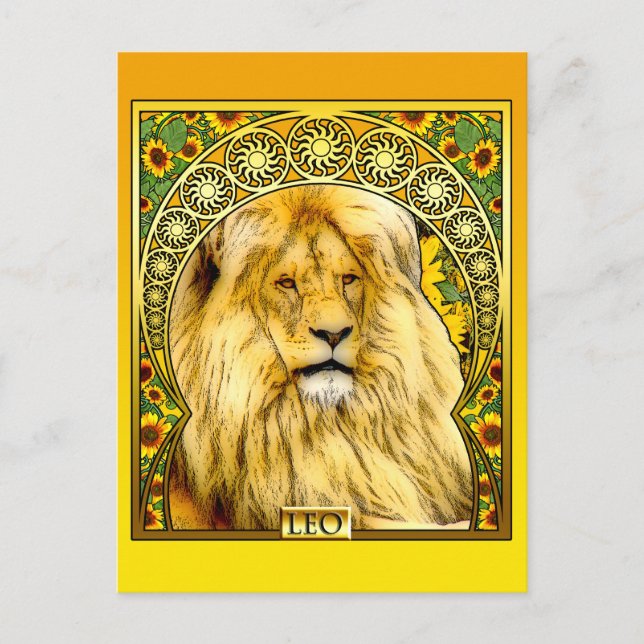 Art nouveau Leo Vykort (Framsida)