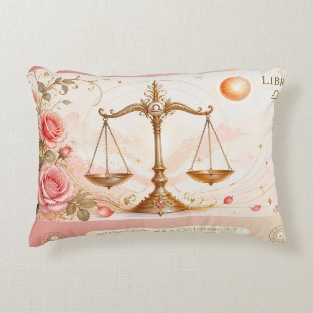 Art Nouveau Libra Dekorativ Kuddslips Prydnadskudde (Framsidan)