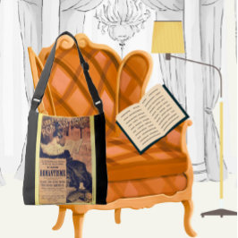 Art nouveau librairie romantique eugene grasset axelväska