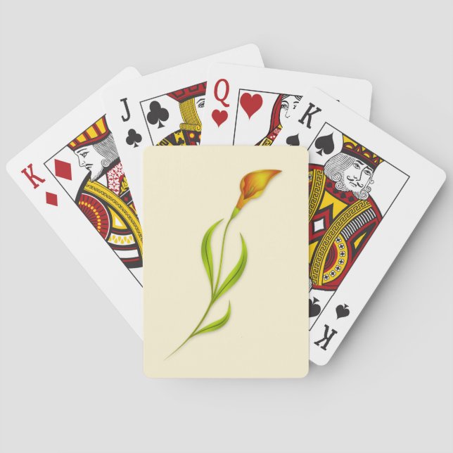 Art Nouveau Lilja Casinokort (Baksidan)