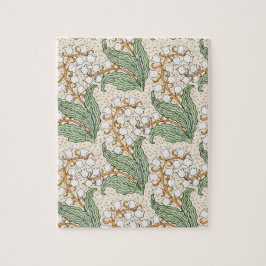 Art nouveau liljekonvalj blomster mönster LRG Pussel