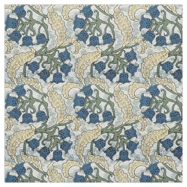 Art Nouveau Liljekonvalj Verneuil Tyg (Provkarta)
