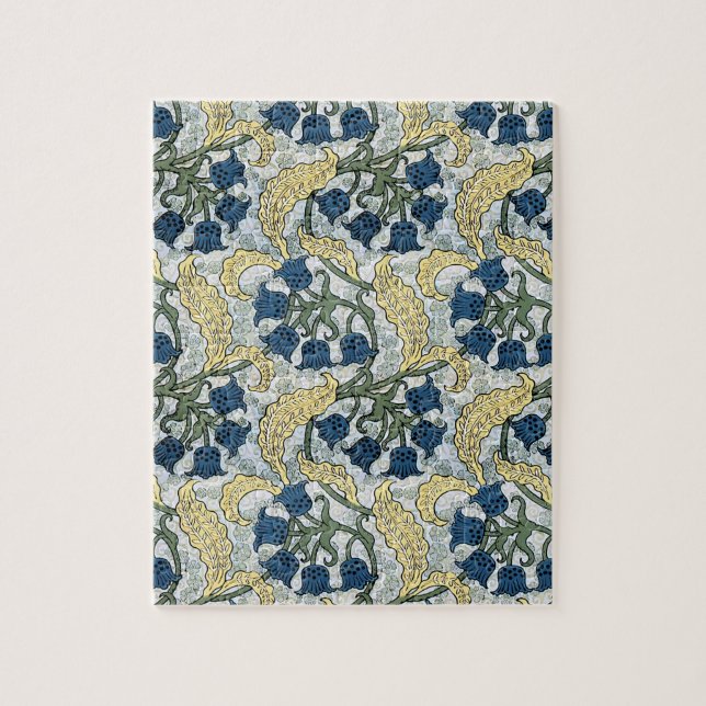 Art Nouveau Liljekonvaljblomma Verneuil Pussel (Vertikal)