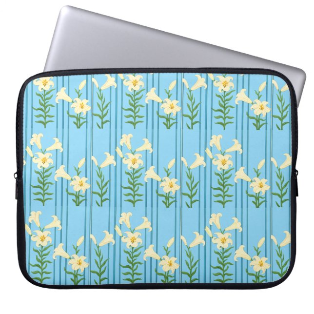 Art nouveau liljor laptop fodral (Framsidan)