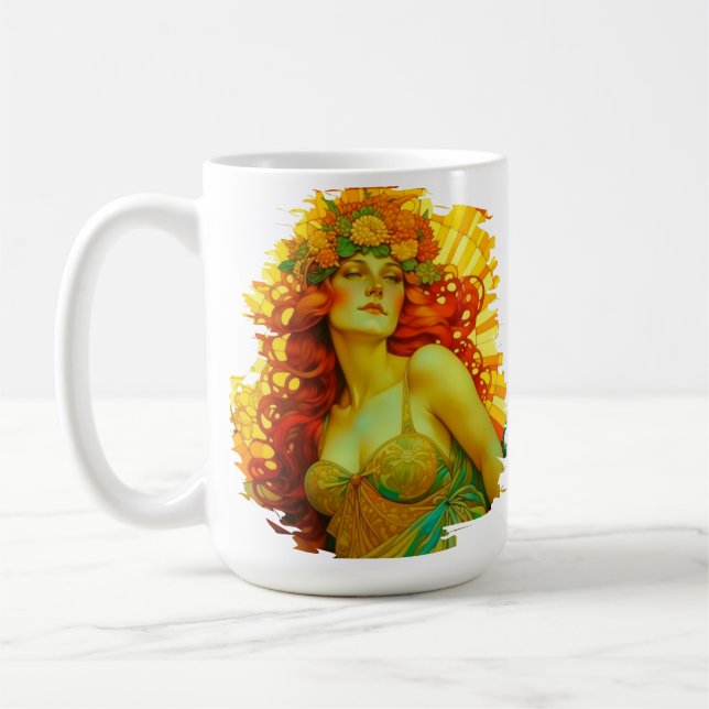 Art nouveau Litha Kaffemugg (Vänster)