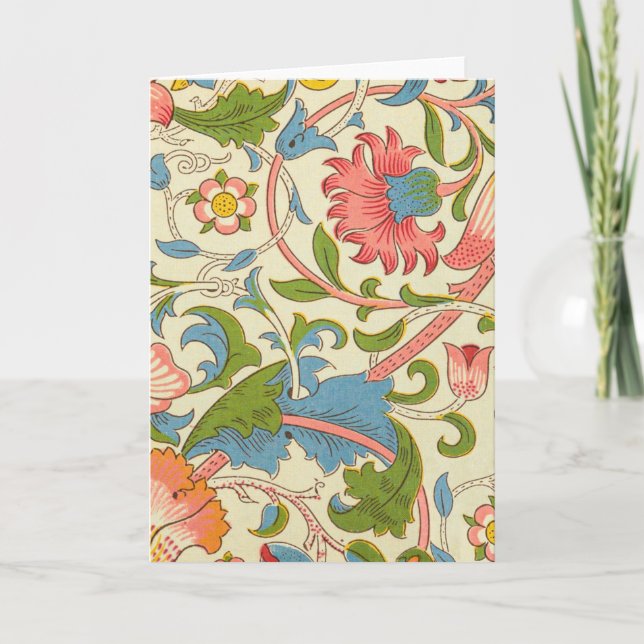 Art nouveau lodden pattern - William Morris Kort (Framsida)