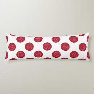 Art nouveau Mackintosh Ro Retro Blommigt Red Kroppskudde