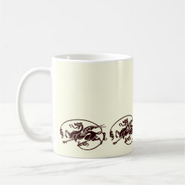 Art nouveau Magic Dragon Design Kaffemugg