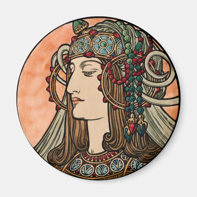 Art nouveau magnet (Framsidan)