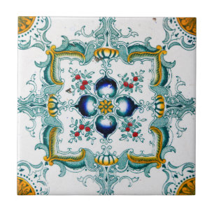 Art nouveau Majolica Tile Mönster Kakelplatta