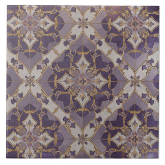 Art Nouveau Marockanskt Mönster Keramiska Plattor Kakelplatta