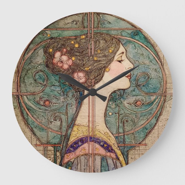 Art Nouveau-modell  Stor Klocka (Framsida)