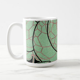 art nouveau mönster #10 kaffemugg