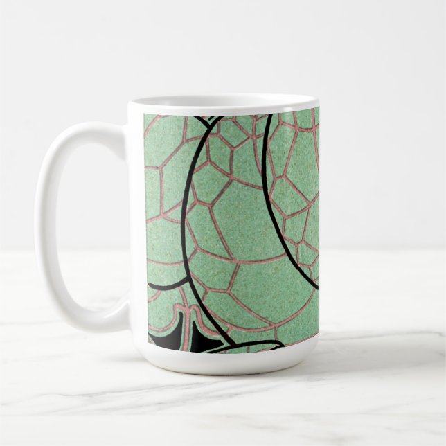 Art nouveau mönster #10 kaffemugg (Vänster)