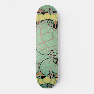 Art nouveau mönster #10 skateboard bräda 20 cm