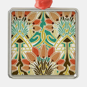 Art nouveau mönster #11 julgransprydnad metall