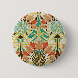 Art nouveau mönster #11 knapp