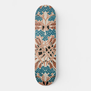 art nouveau mönster #12 old school skateboard bräda 18 cm