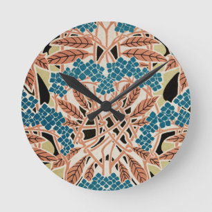 Art nouveau mönster #12 rund klocka