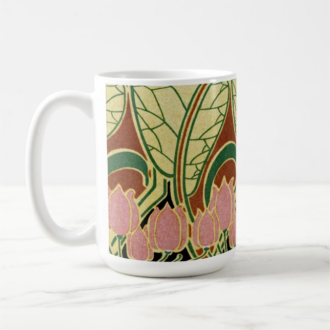 Art nouveau mönster #1 kaffemugg (Vänster)
