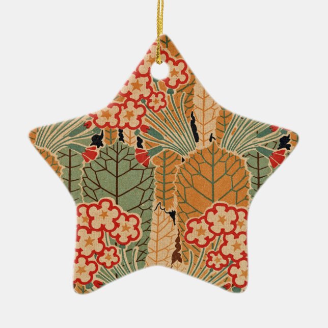 Art nouveau Mönster #1 på Emporio Moffa Julgransprydnad Keramik (Framsidan)