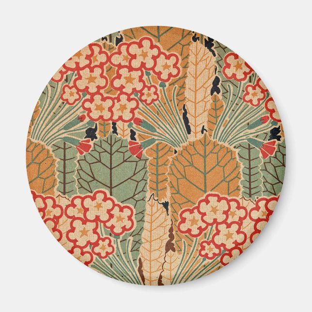 Art nouveau Mönster #1 på Emporio Moffa Magnet (Framsidan)