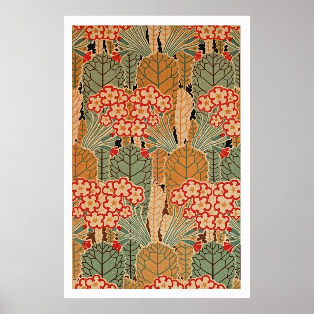 Art nouveau Mönster #1 på Emporio Moffa Poster (Framsidan)