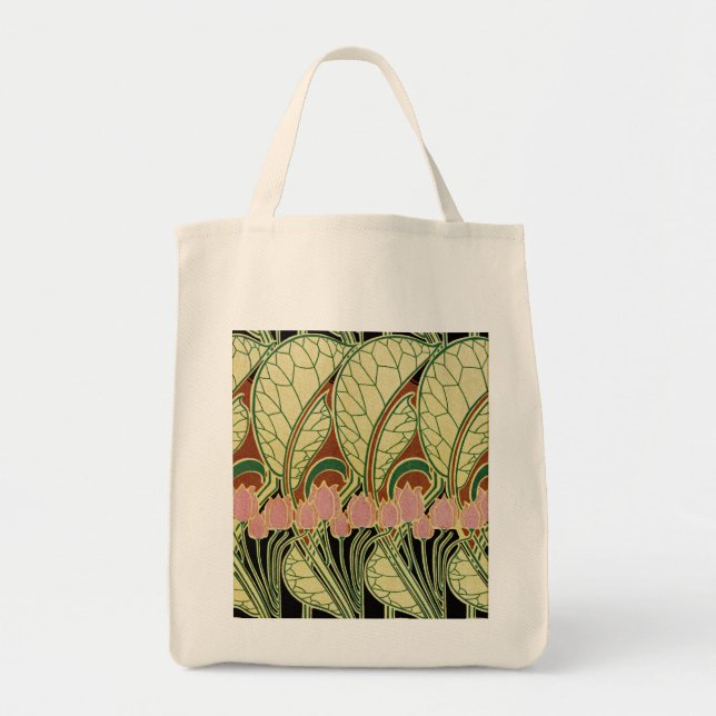 Art nouveau mönster #1 tygkasse (Framsidan)
