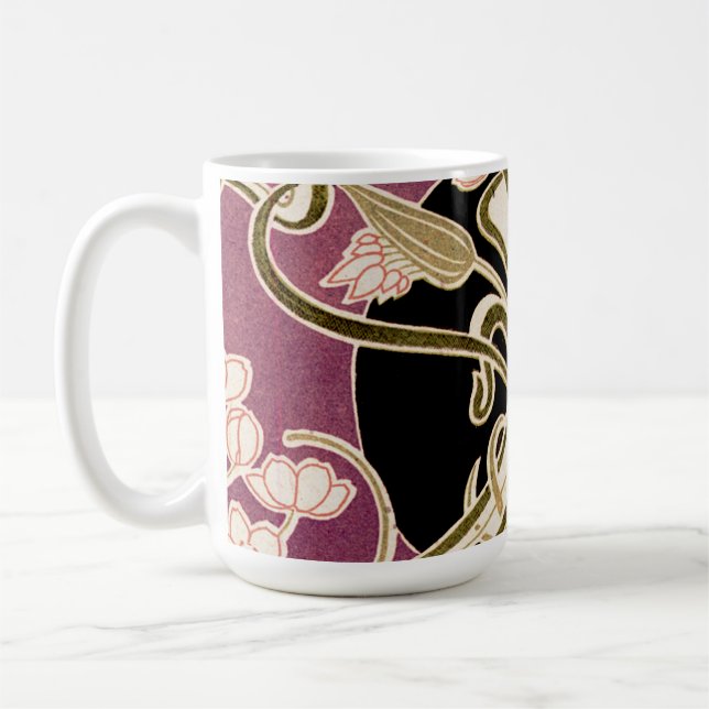 Art nouveau mönster #2 kaffemugg (Vänster)