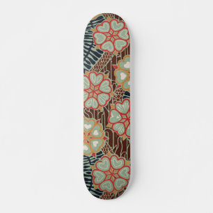 Art nouveau Mönster #2 Skateboard Bräda 19,5 Cm