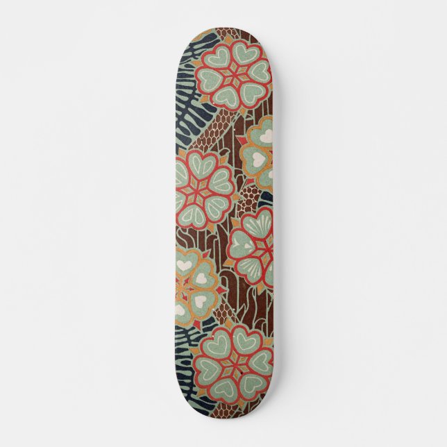 Art nouveau Mönster #2 Skateboard Bräda 19,5 Cm (Framsida)