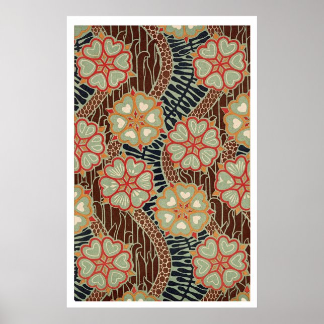 Art nouveau Mönster #2 vid Emporio Moffa Poster (Framsidan)