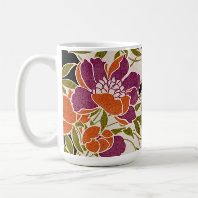 Art nouveau mönster #3 kaffemugg (Vänster)