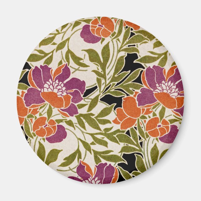 Art nouveau mönster #3 magnet (Framsidan)