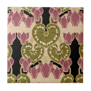 Art nouveau mönster #4 kakelplatta