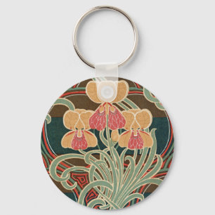 Art nouveau Mönster #4 vid Emporio Moffa Nyckelring