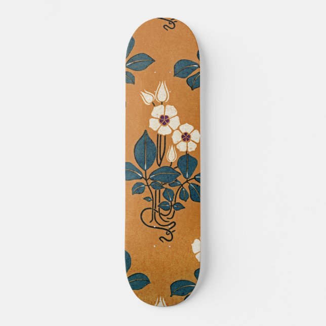 Art nouveau mönster #7 skateboard bräda 20,5 cm (Framsida)