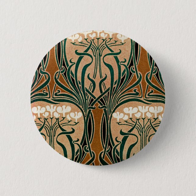 Art nouveau mönster #9 knapp (Framsida)