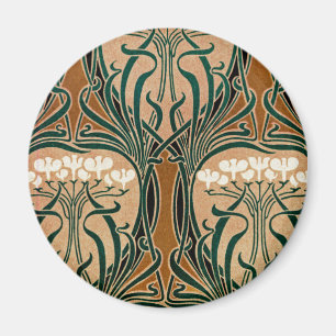 Art Nouveau-mönster #9 Magnet