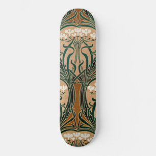 Art nouveau mönster #9 skateboard bräda 19,5 cm