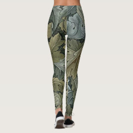 Art nouveau mönster av William Morris,vintage,kloc Leggings