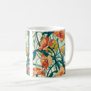 Art nouveau Mönster Kaffemugg
